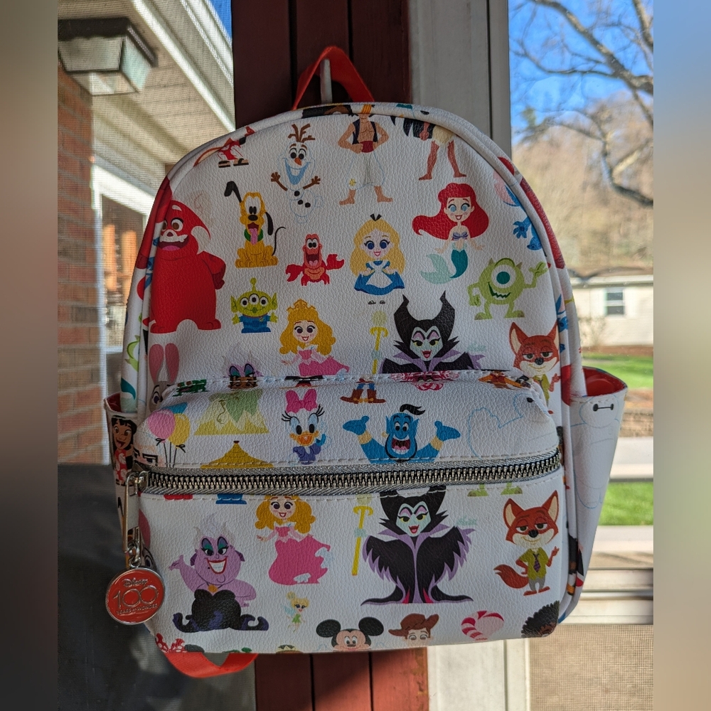 Disney Character Mini Backpack - White Multi - image 1
